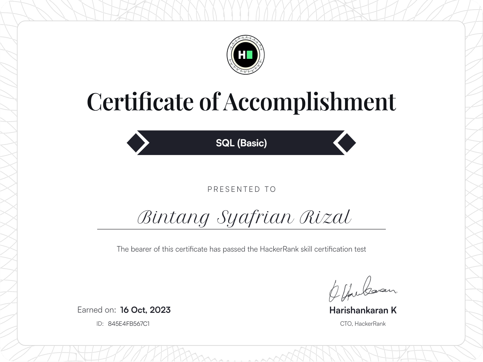 HackerRank SQL (Basic)