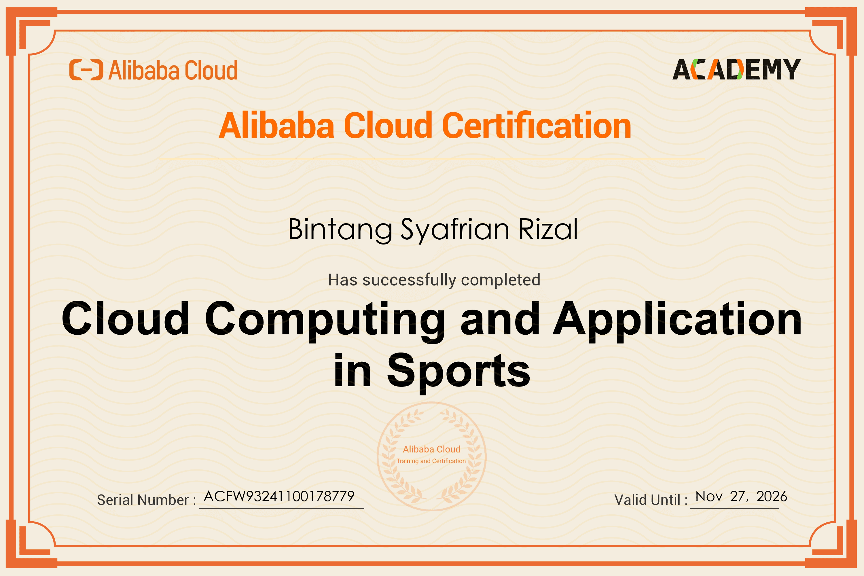 Cloud Computing and Application in Sports