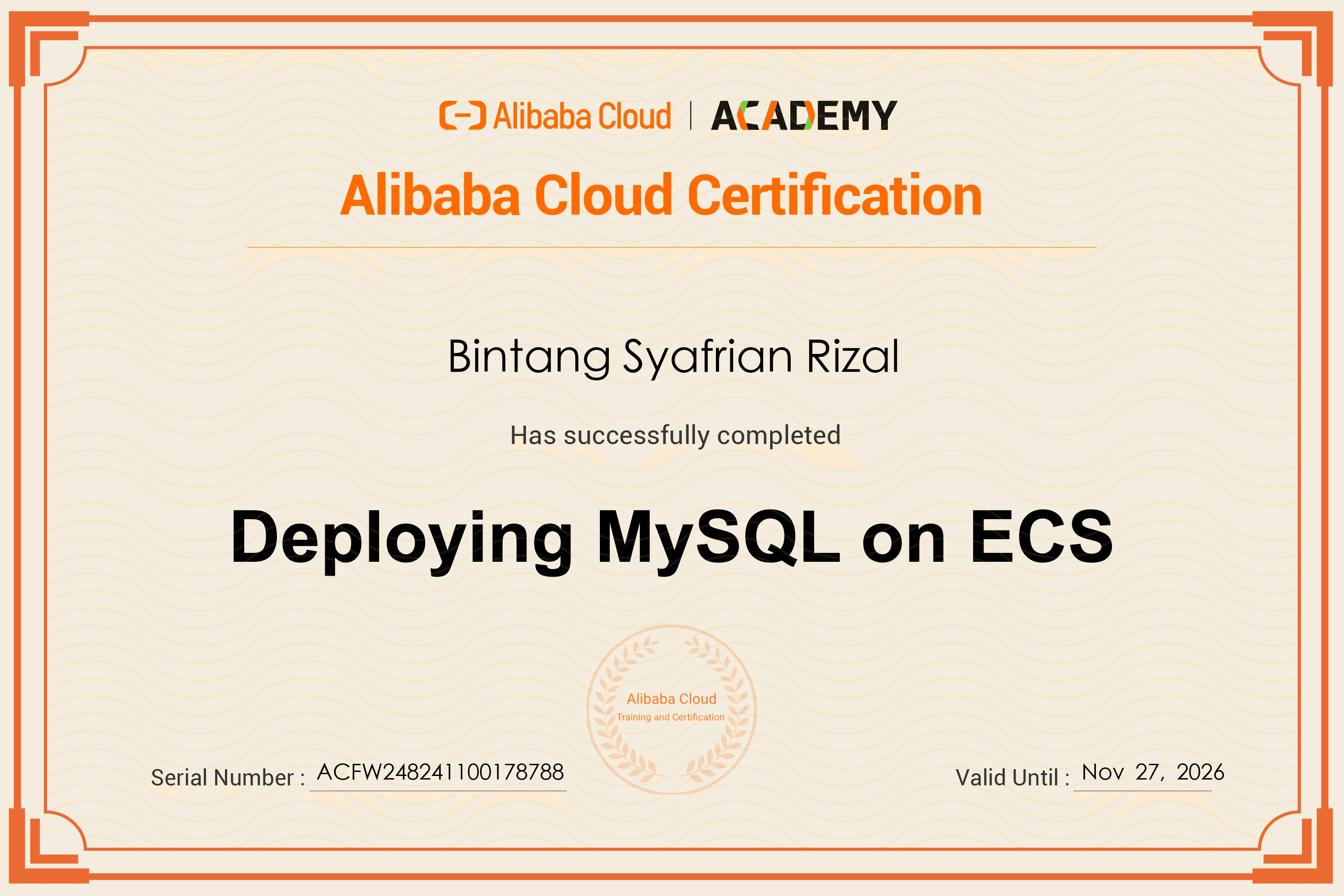 Deploying MySQL on ECS